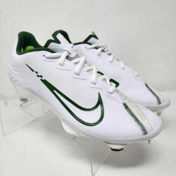 Nike Baseball Cleats Mens White Green React Vapor Ultrafly Elite